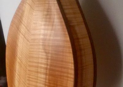 Curly Maple A-Style Mandolin, back and side