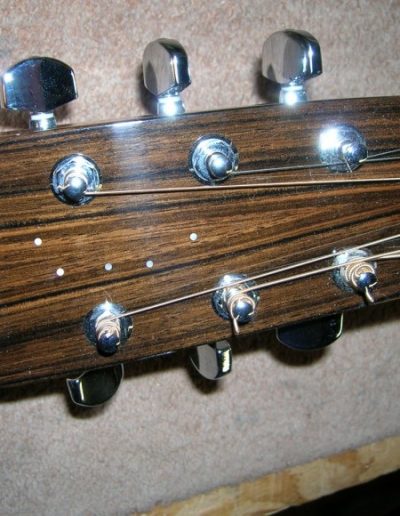 Book Matched Ebony Head Stock