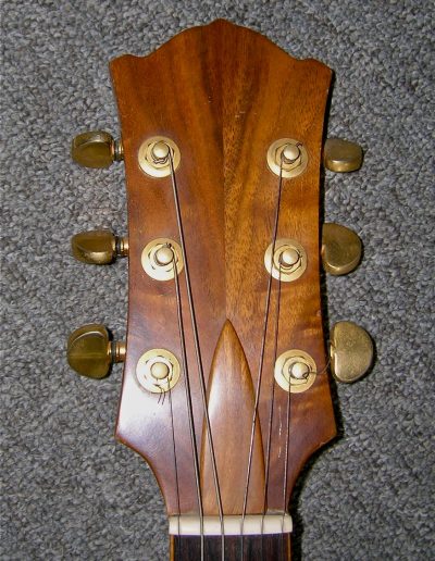 Book Matched Walnut HeadStock Laminate on Electric Guitar