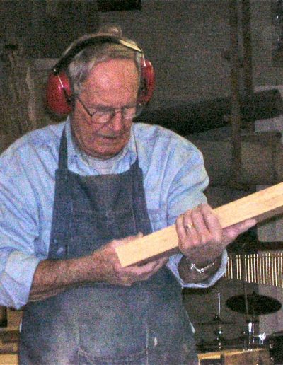 My Dad, Bill Pattison, scoping out a board