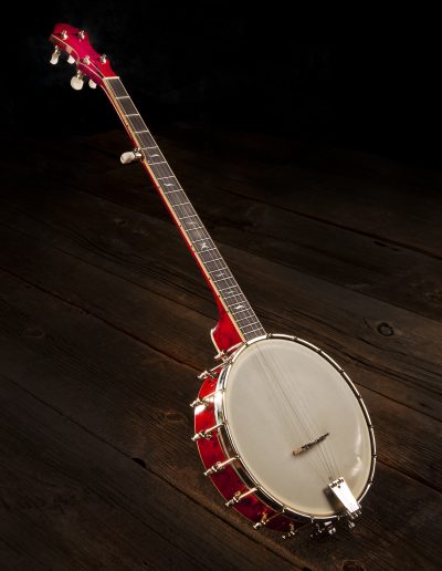 Red Birds Eye Maple Tubaphone Banjo