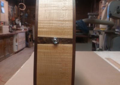 Walnut Insert between Curly Maple Sides